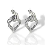 Σκουλαρίκια κρικάκια απο επιπλατινωμένο ασήμι 925° (code SVX2500868)