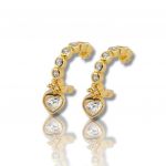 Orecchini in argento 925° dorato (code M2544)