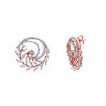 Orecchini in argento 925° dorato oro Rosa (code S260504)