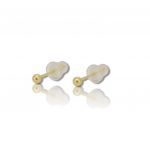 Gold plated silver 925º  earrings(code FC000683)