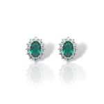 Ασημένια σκουλαρίκια  925° επιπλατινωμένα (code FC005495)