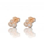 Platinum plated silver 925º earrings (code FC006640)