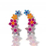 Rose gold plated silver 925º earrings (code FC007502)