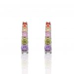 Platinum plated silver 925º  earrings (code FC008491)