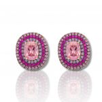 Platinum plated silver 925º earrings (code FCM2695)