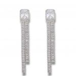 Platinum plated silver 925º earrings (code FCM2699)