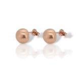 Orecchini in argento 925° rodiato oro rosa satinato (code GEM22661)