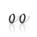 Orecchini a Cerchio in Argento Sterling con Placcatura in Platino Nero(code GEM25860)