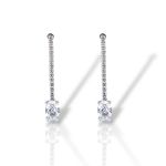 Σκουλαρίκια απο επιπλατινωμένο ασήμι 925° (code H002852)