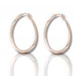 Rose gold plated silver 925º drop earrings (code M2554)