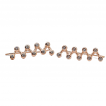 Rose gold plated silver 925º DNA earrings (code FC003279)