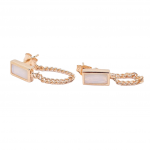 Rose gold plated silver 925º earrings (code FC004257)