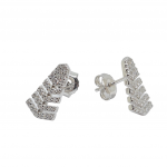 Platinum plated silver 925º earrings (code FC002739)