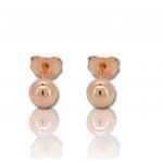 Rose gold plated silver 925º earrings (code SHK1168R)
