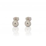 Platinum plated silver 925º earrings (code SHK1169B)