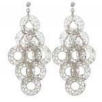 Orecchini pendenti in argento 925° rodiato (code SHK 90537B)