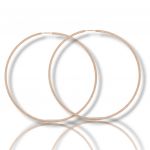 Orecchini cerchio in argento 925° dorato  (code SHK086)
