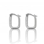 Platinum plated silver 925º  earrings (code SHK810)