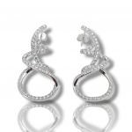 Platinum plated silver 925º  earrings (code SHK821)