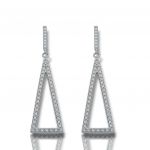 Platinum plated silver 925º  earrings (code SHK958)