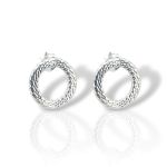 Σκουλαρίκια κρικάκια απο επιπλατινωμένο ασήμι 925° (code SVX2401343)