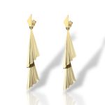 Σκουλαρίκια κρεμαστά απο επιχρυσωμένο ασήμι 925° (code SVX2500699)