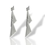 Σκουλαρίκια κρεμαστά απο επιπλατινωμενο ασήμι 925° (code SVX2500700)