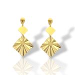 Σκουλαρίκια κρεμαστά απο επιχρυσωμένο ασήμι 925° (code SVX2500706)