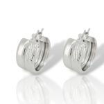 Σκουλαρίκια κρικάκι απο επιπλατινωμένο ασήμι 925° (code SVX2500853)