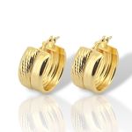 Σκουλαρίκια κρικάκι απο επιχρυσωμένο ασήμι 925° (code SVX2500853D)