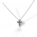 Croce in argento 925° rodiato (code FC010823)