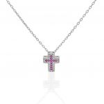 Platinum plated silver 925º Cross  (code FC010822)