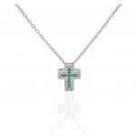 Croce in argento 925° rodiato (code FC010824)