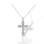 Croce in argento 925° rodiato GEM24634