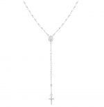 White gold rosary necklace k14 (code S168037)