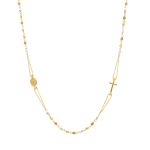 Golden rosary necklace k14 (code S203254)