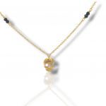 Golden necklace k9 SKULL (code M2181)