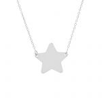 Girocollo Stella in oro bianco k14 (code S230899)