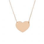 Rose gold heart necklace k14  (code S230908)