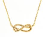 Girocollo in oro giallo k14 con Nodo & Infinito (code S231120)