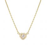 Girocollo in oro giallo k14 con zirconi cubici (code S244029)