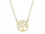 Golden necklace with the tree of life k14  (code S254951)