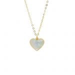 Yellow gold necklace k9 with mother of pearls  (code S265525)