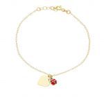 Bracciale coccinelle in oro Giallo k14  (code S266399)