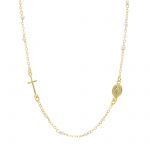 Golden rosary necklace k9  (code S278039)