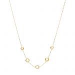 Yellow Gold κ14 Necklace with Zircon (code S278311)