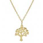 Golden necklace with the tree of life k14  (code S282062)