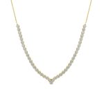 Κολιέ απο χρυσό κ14 με ζιργκόν  (code S283365)