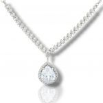 Girocollo in oro bianco k14 con zirconi cubici (code AL2819)