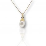 Girocollo in oro Giallo con Perla  (code H2526)